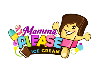 Mamma Please Ice Cream  logo design by veron
