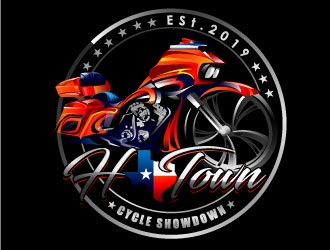 H-Town Cycle Showdown logo design by Suvendu
