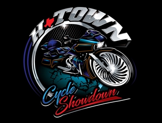 H-Town Cycle Showdown logo design by gogo