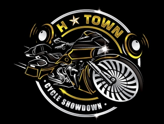 H-Town Cycle Showdown logo design by gogo