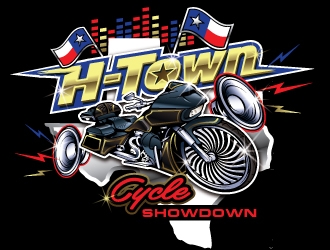 H-Town Cycle Showdown logo design by REDCROW