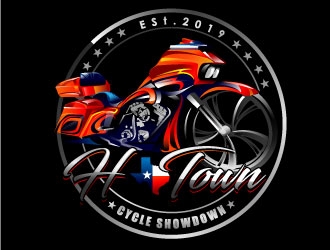 H-Town Cycle Showdown logo design by Suvendu