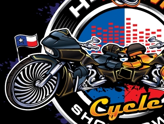 H-Town Cycle Showdown logo design by REDCROW