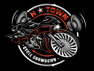 H-Town Cycle Showdown logo design by gogo