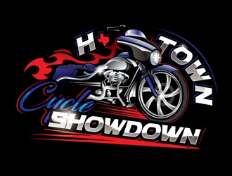 H-Town Cycle Showdown logo design by gogo
