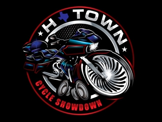 H-Town Cycle Showdown logo design by gogo