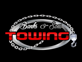 Banks & Sons Towing logo design by samuraiXcreations