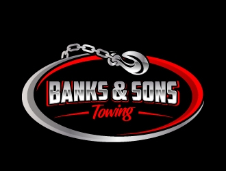 Banks & Sons Towing logo design by jaize