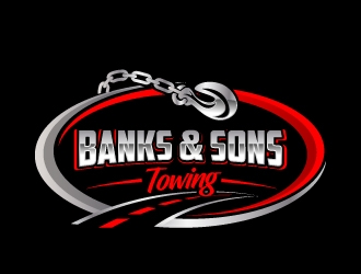 Banks & Sons Towing logo design by jaize
