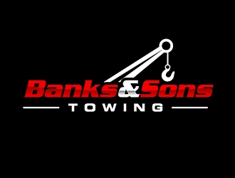 Banks & Sons Towing logo design by labo