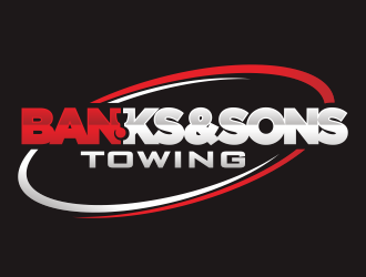 Banks & Sons Towing logo design by YONK
