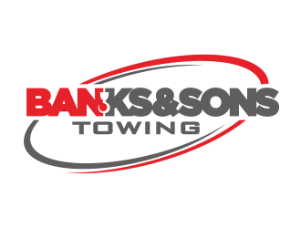 Banks & Sons Towing logo design by YONK