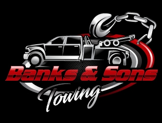 Banks & Sons Towing logo design by dorijo