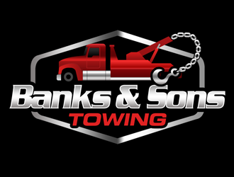 Banks & Sons Towing logo design by kunejo