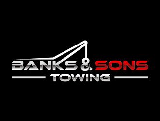 Banks & Sons Towing logo design by hidro