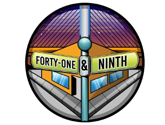 Forty-One & Ninth logo design by DreamLogoDesign