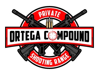 ORTEGA COMPOUND       PRIVATE SHOOTING RANGE logo design by daywalker