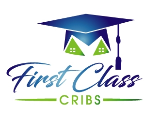 First Class Cribs logo design by PMG