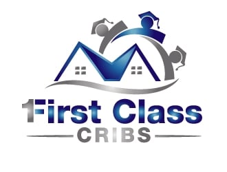 First Class Cribs logo design by PMG