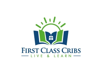 First Class Cribs logo design by pencilhand