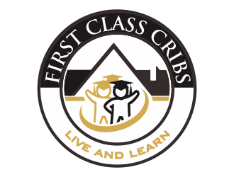 First Class Cribs logo design by YONK