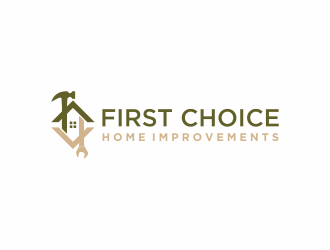 First Choice Home Improvements logo design by ammad