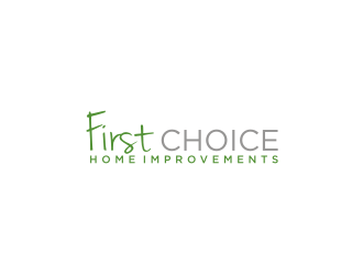 First Choice Home Improvements logo design by bricton