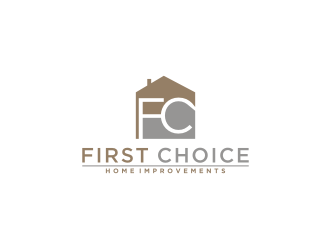 First Choice Home Improvements logo design by bricton