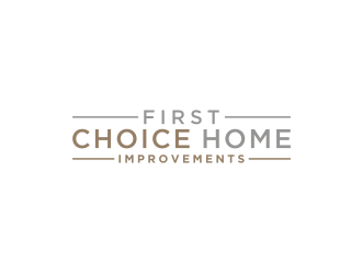 First Choice Home Improvements logo design by bricton