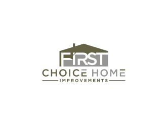 First Choice Home Improvements logo design by bricton