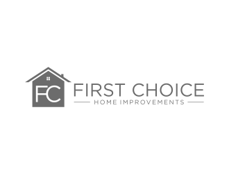 First Choice Home Improvements logo design by ammad