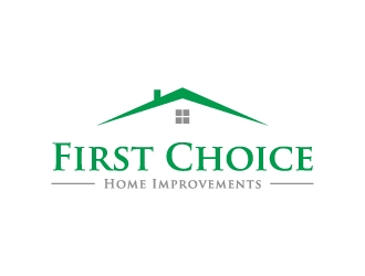 First Choice Home Improvements logo design by labo
