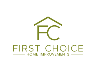 First Choice Home Improvements logo design by lexipej