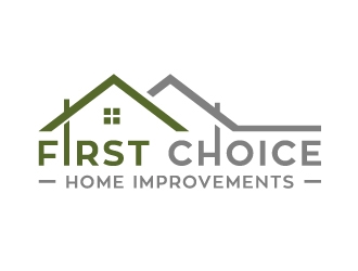 First Choice Home Improvements logo design by akilis13