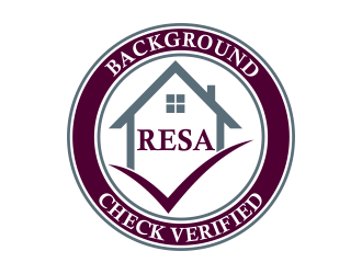 RESA Background Check Verified  logo design by beejo