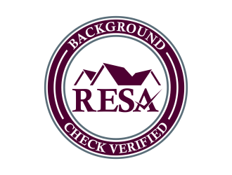 RESA Background Check Verified  logo design by beejo