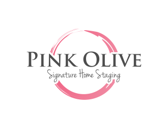 Pink Olive Signature Home Staging logo design by Purwoko21