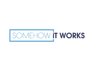 Somehow It Works logo design by desynergy