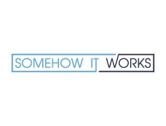Somehow It Works logo design by desynergy