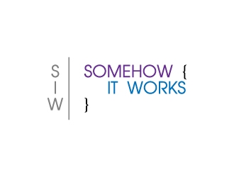 Somehow It Works logo design by desynergy