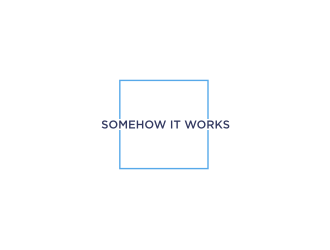 Somehow It Works logo design by Barkah