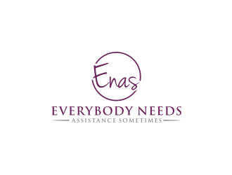 ENAS Everybody Needs Assistance Sometimes (The E sound is long E) logo design by bricton