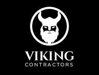 Viking contractors logo design by cybil