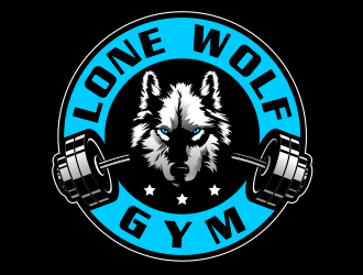 Lone Wolf Gym logo design by schiena