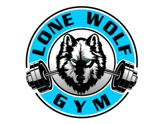Lone Wolf Gym logo design by schiena