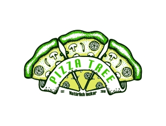 pizza tree logo design by mrdesign