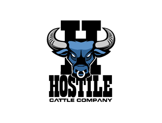 Hostile Cattle Company logo design by coco