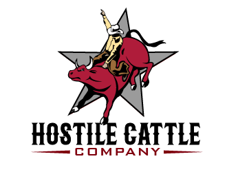 Hostile Cattle Company logo design by THOR_