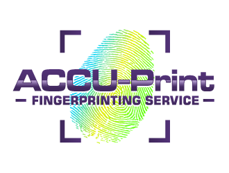 ACCU-Print Fingerprinting Service logo design by ORPiXELSTUDIOS
