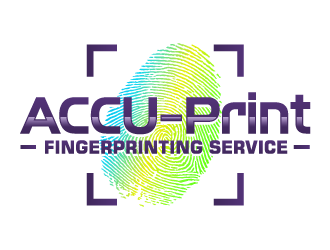 ACCU-Print Fingerprinting Service logo design by ORPiXELSTUDIOS